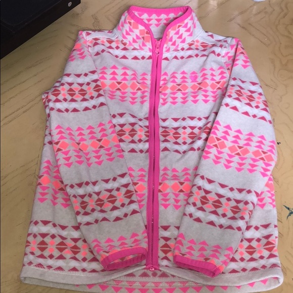 OshKosh B'gosh Other - Fleece pink tribal pattern zip